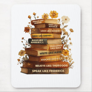 Book Black History Month Mouse Pad