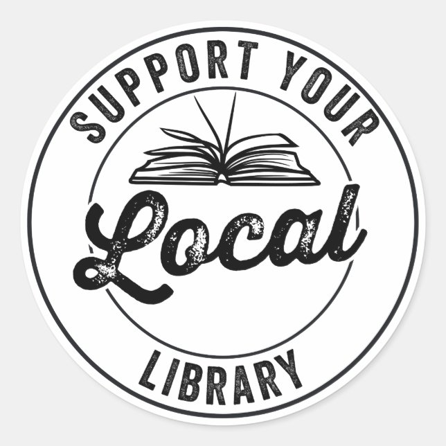 book, books, book nerd, book worm, reader, literar classic round sticker (Front)