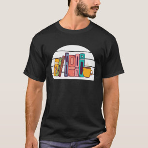 Book Bookshelf Bookworm and Reading Fans Books T-Shirt