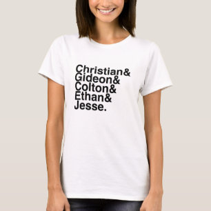 Book Boyfriend- Christian, Gideon, Colton, Ethan, T-Shirt