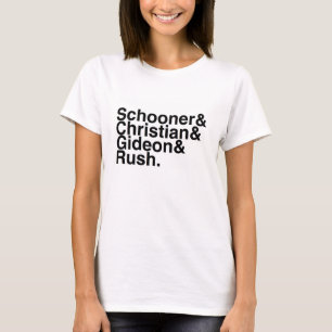 Book Boyfriend- Schooner, Christian, Gideon, Rush T-Shirt