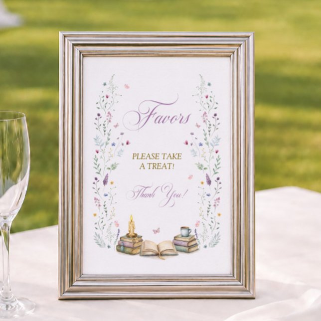 Book Bridal Shower Favours Poster (Creator Uploaded)