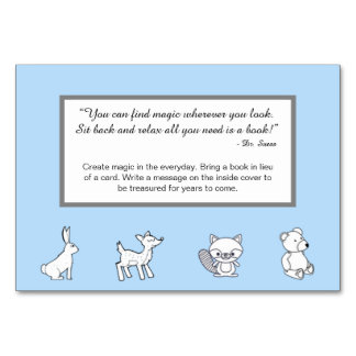 Book Card - Magic Quote - Woodland Creatures