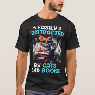 Book  Cat fan Bookworm Book Reader Bookfriend  2 T-Shirt