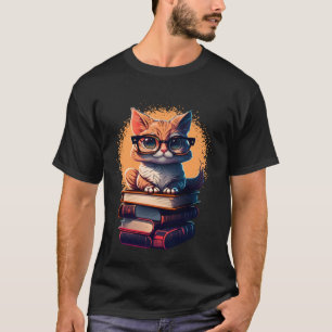 Book  Cat fan bookworm Cats and Books  1 T-Shirt