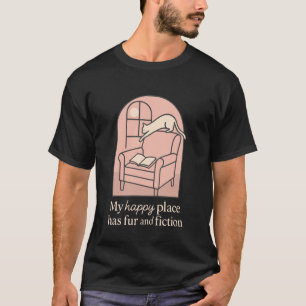 Book Cat Lady Introvert Quiet Time Cozy Reader Sof T-Shirt