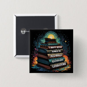 Book Choices Humour Round 2 Inch Square Button