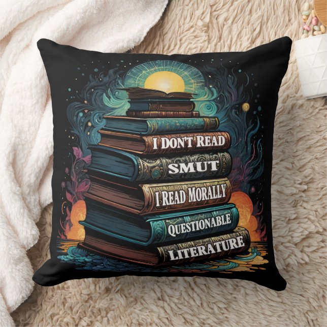 Book Choices Humour Throw Pillow (Blanket)