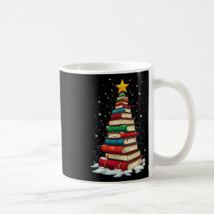 Book Christmas Tree Book Lover Teacher Librarian Coffee Mug
