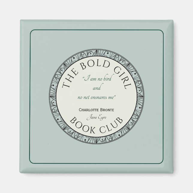 Book Club Blue Customized Magnet (Front)