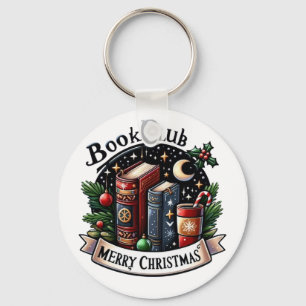 Book Club christmas  Keychain