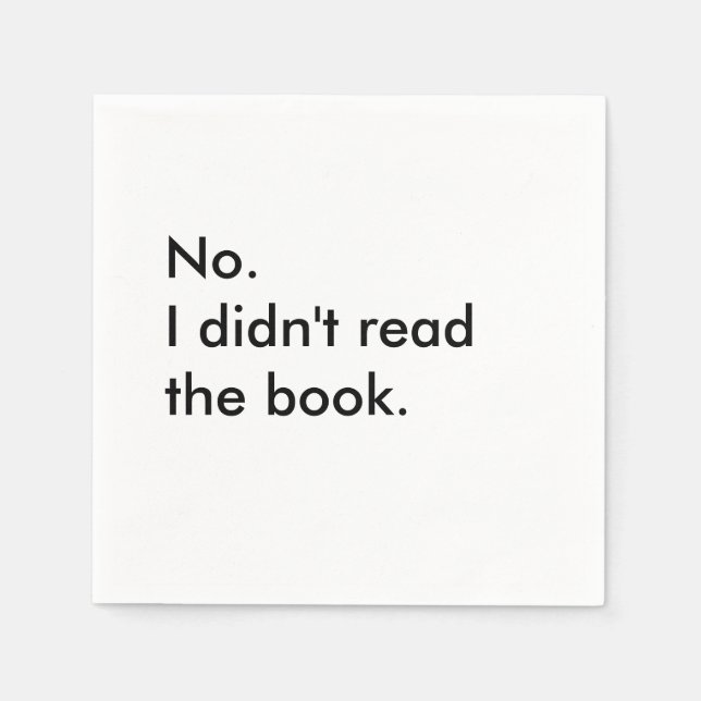 Book Club Cocktail Napkins (Front)