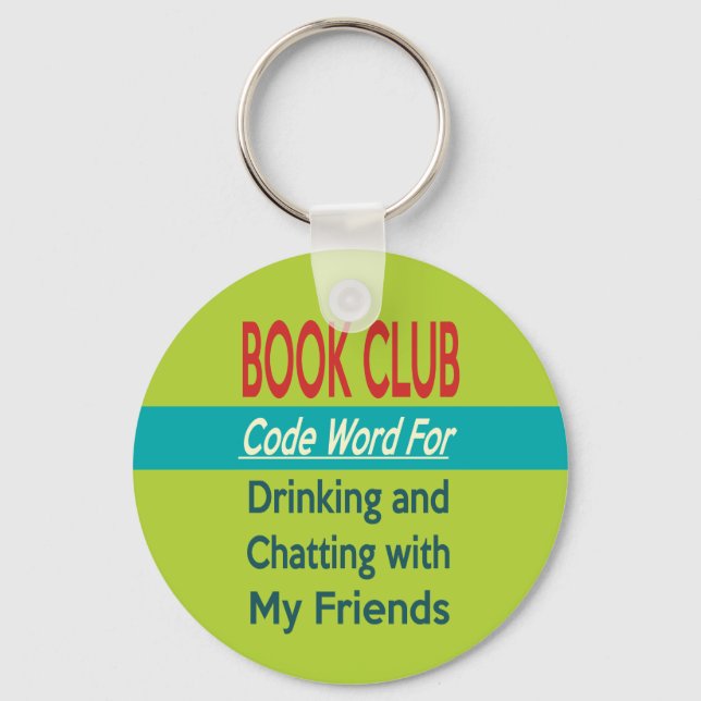 Book Club - Code Word Keychain (Front)