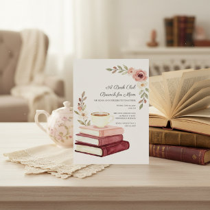 Book Club Cozy Books & Tea Mother’s Day Brunch Invitation