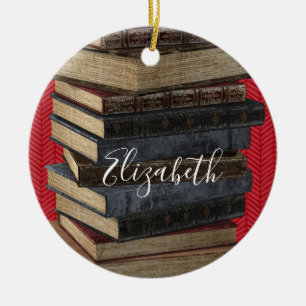 Book Club Enseignant Monogramme Ornement céramique