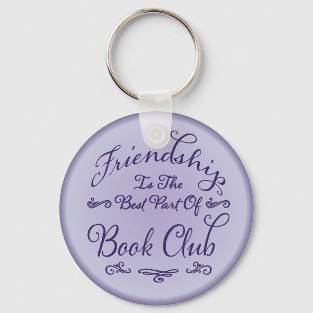 Book Club Friendship Key Holder Keychain (Front)