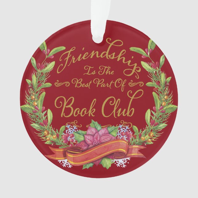 Book Club Friendship Ornament (Front)
