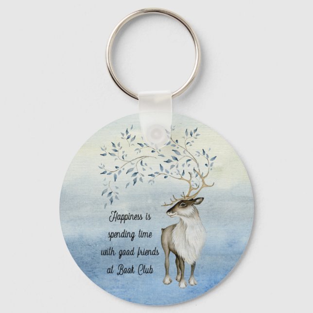 Book Club Friendship Quote Keychain (Front)
