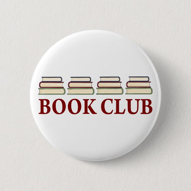 Book Club Gift For Readers 2 Inch Round Button (Front)