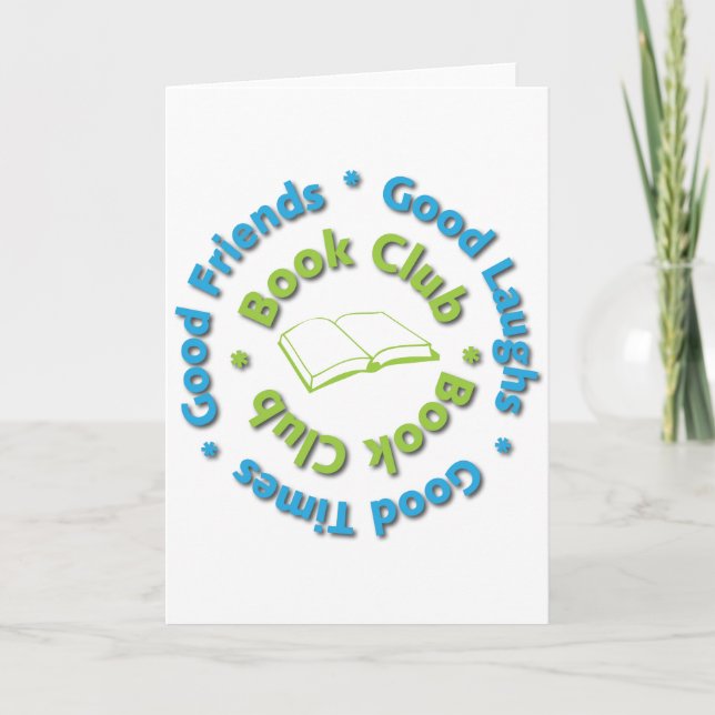 book club good friends card (Front)