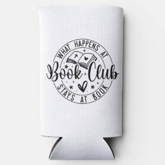 Book Club Graphic Quote Seltzer Can Cooler