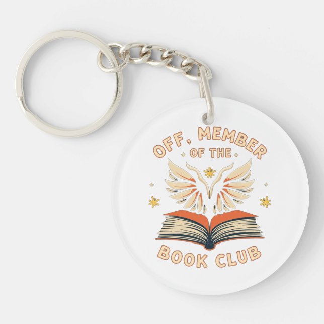 Book Club Keychain (Front)