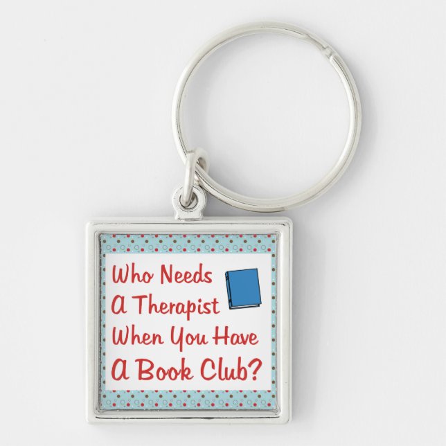 book club keychain (Front)