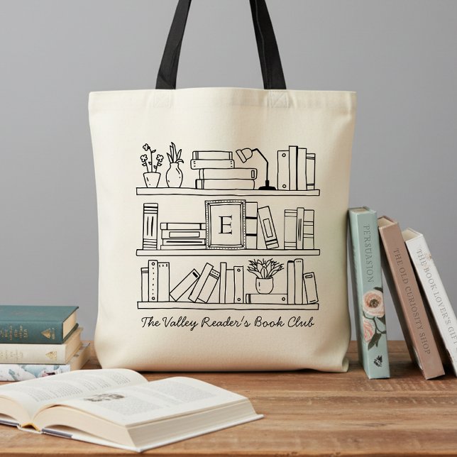 Book Club Member's Personalized Reader's Gift Tote Bag (Creator Uploaded)