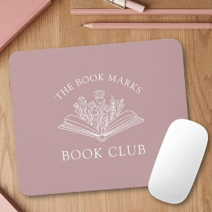 Book Club Name Bookish Personalized Gift Mouse Pad