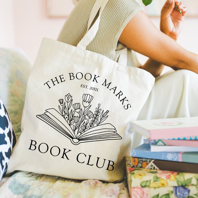 Book Club Name Custom Gift Tote Bag (Creator Uploaded)
