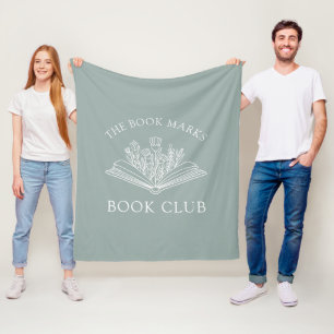 Book Club Name Personalized Member's Favor Gift Fleece Blanket