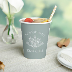 Book Club Name Personalized  Paper Cups