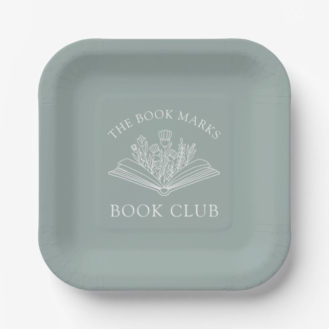 Book Club Name Personalized  Paper Plate (Front)