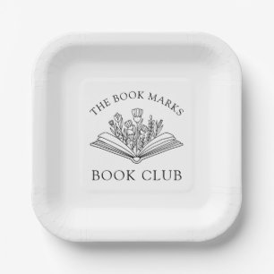Book Club Name Personalized  Paper Plate