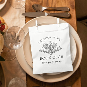 Book Club Name Personalized Thank You Favour Bag