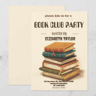 Book Club Party Invitation – Cozy Reading Night