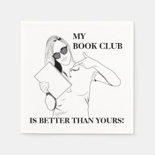 Book Club Party Napkins (Customizable)