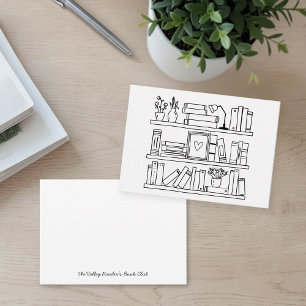 Book Club Personalized Correspondence Card