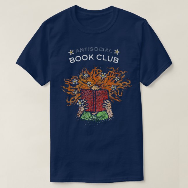 Book Club Reading Bookworm Bookworm Books T-Shirt (Design Front)