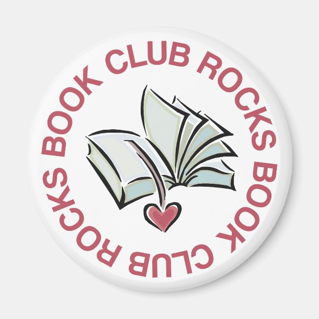 Book Club Rocks Magnet (Front)