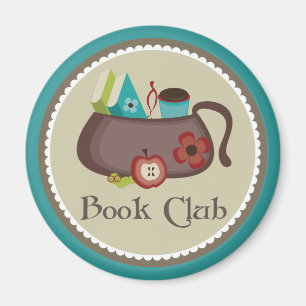Book Club Stylish Book Bag Logo Magnet