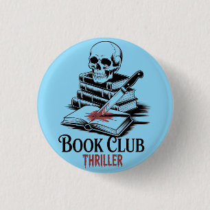Book Club Thriller 1 Inch Round Button