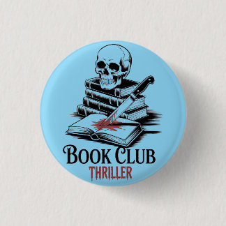 Book Club Thriller 1 Inch Round Button