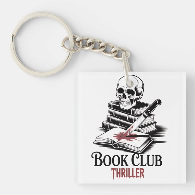 Book Club Thriller Keychain (Front)