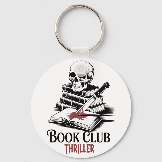 Book Club Thriller Keychain (Front)