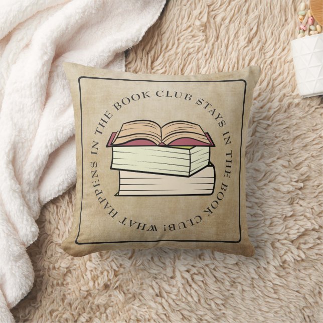 Book Club  Throw Pillow (Blanket)