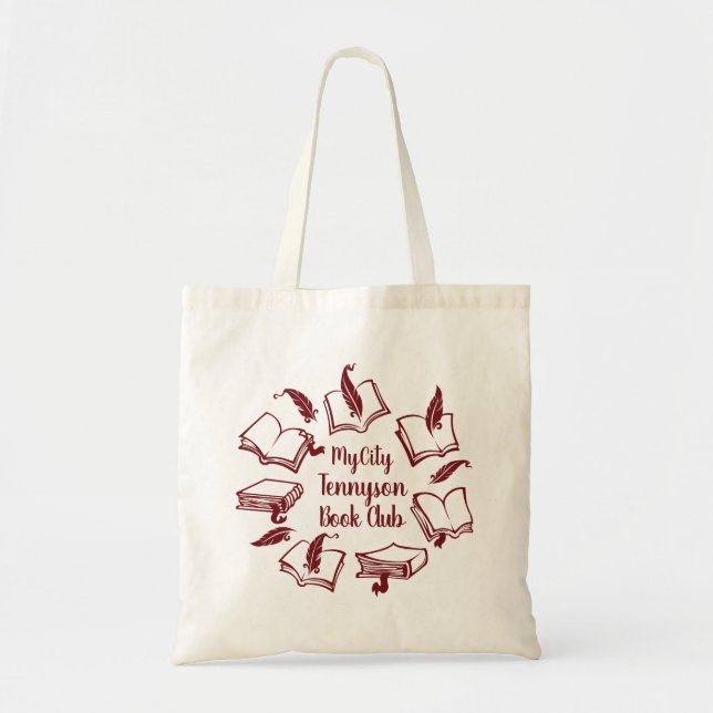Book Club Tote Bag (Customizable) 2 (Front)