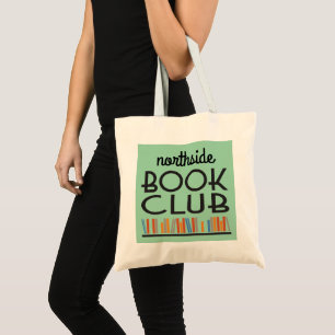 Book Club with custom name deco style Tote Bag