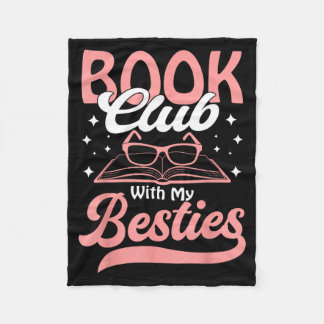Book Club With My Ies Funny Book Lover Gift Fleece Blanket