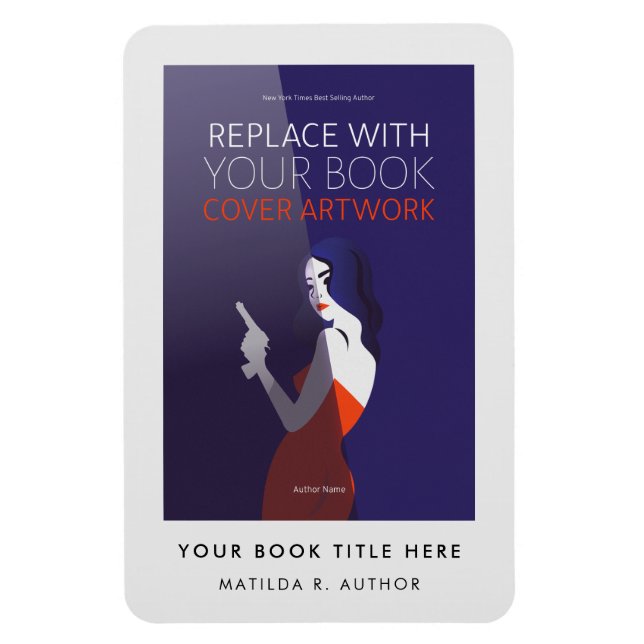 Book Cover | Author Book Launch Promotional Magnet (Vertical)